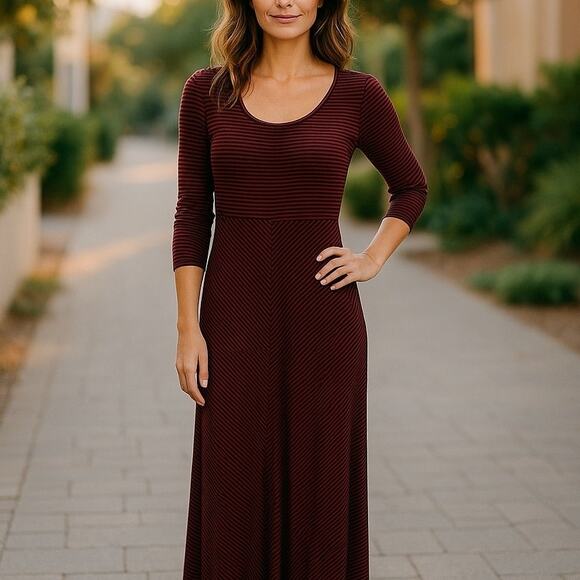 Sahalie Multi Striped Red Jumpsuit - Picture 1 of 12